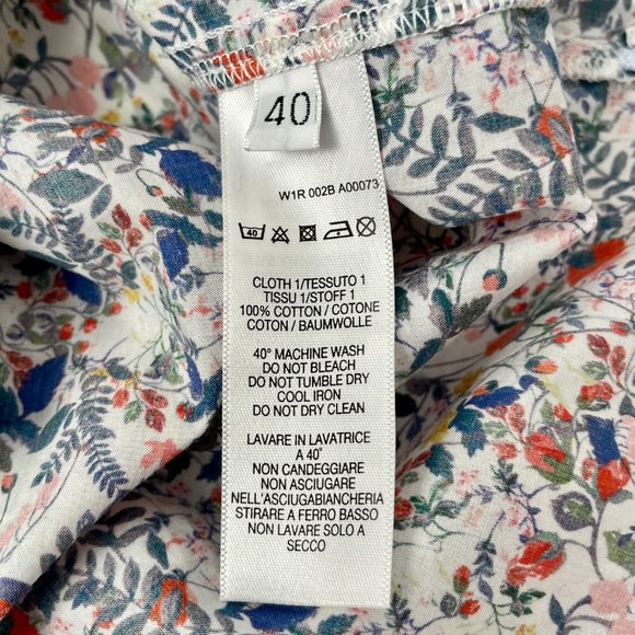 NEW Women's Paul Smith Cotton Kensington Shirt, Multicolour Floral, Size 40 (S) - Picture 9 of 10
